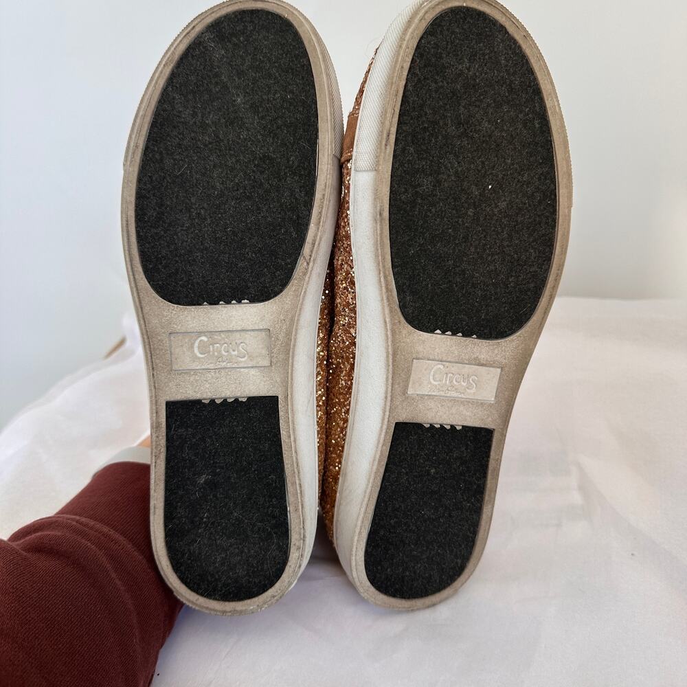 Circus by Sam Edelman Gold Glitter Sneaker Shoes // 8.5 - Picture 7 of 9
